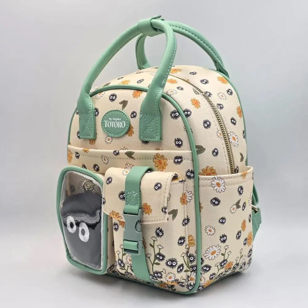 Studio Ghibli My Neighbor Totoro Soot Sprites Coin Pouch Mini Backpack New - Picture 3 of 8